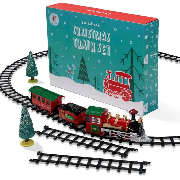 Twiddlers 15 Piece Christmas Train Set-Simply Green Baby