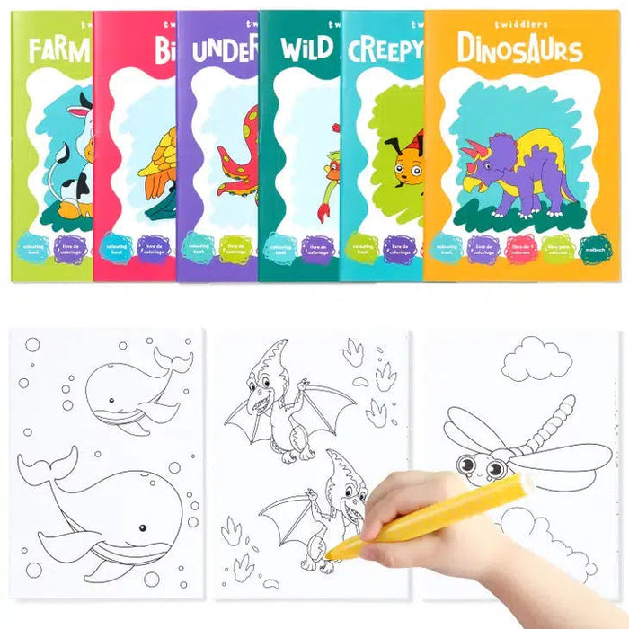 Twiddlers Mini Theme Colouring Book-Simply Green Baby