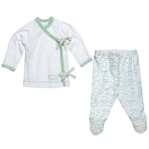 Under The Nile Organic Side Snap Set - Hello-Simply Green Baby