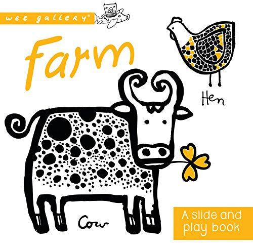 Wee Gallery A Slide and Play Book - Farm-Simply Green Baby