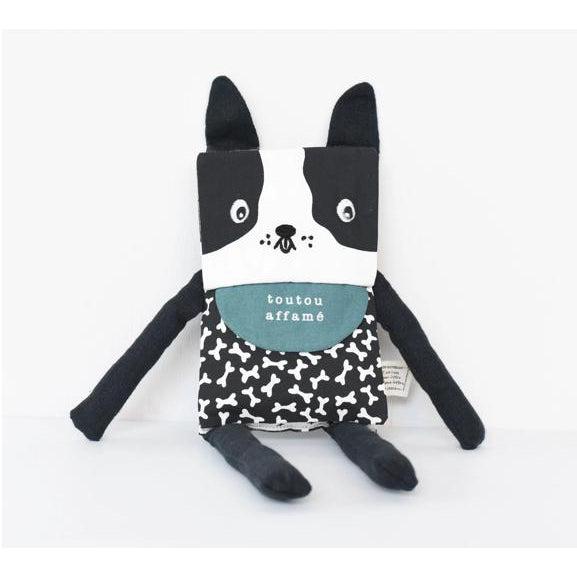 Wee Gallery Organic Flippy Friend - Dog, French Edition-Simply Green Baby