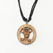 Wooden Animal Face Pendant with Adjustable Knots-Simply Green Baby