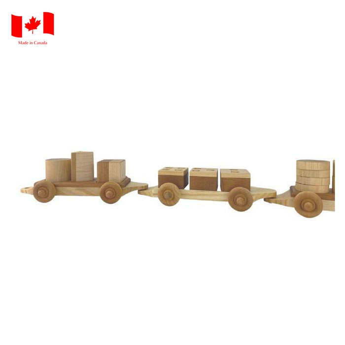 Wooden Educational Train-Simply Green Baby