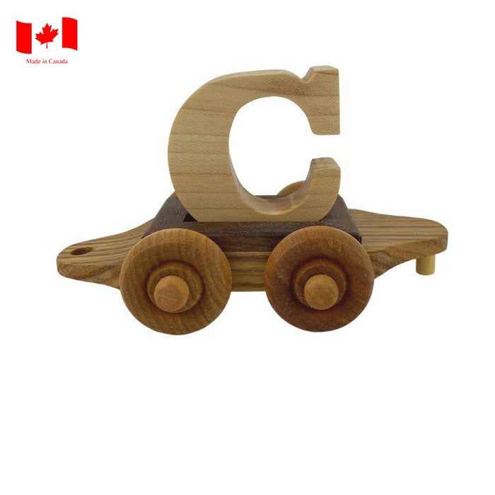 Wooden Personalized Name Train-Simply Green Baby