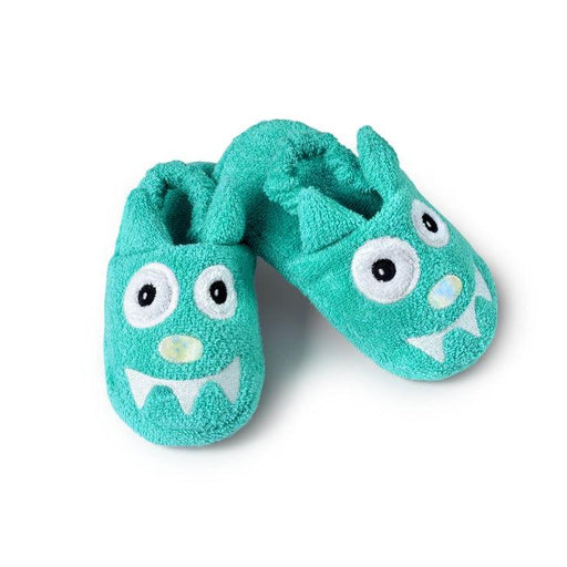 Yikes Twin Kids Slipper - Turquoise Monster-Simply Green Baby