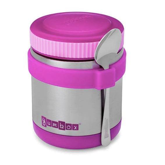 Yumbox Lunch Thermal Food Jar for Hot Lunch - Zuppa with Spoon + Band 14oz-Simply Green Baby